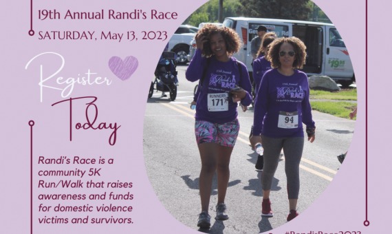 ATTN: Center folks that signed up for Randi's Race ... We will be meeting for registration at 8:30 AM at the registration table on the lower end of Adams Ricci Park ( near the caboose). Please wear Center of Hope and Healing attire