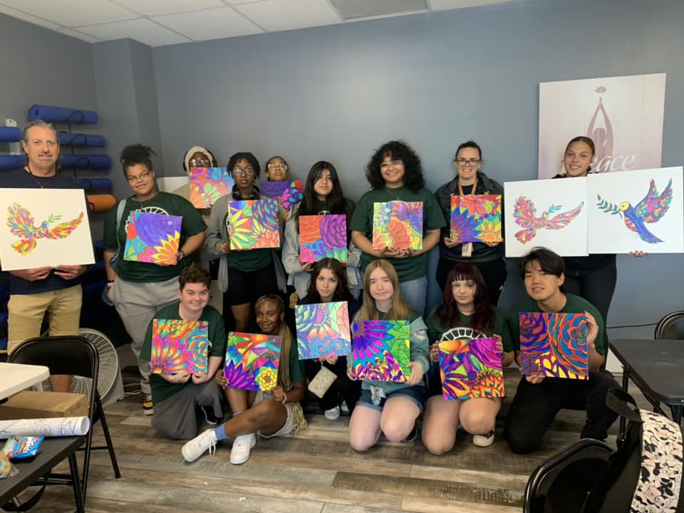 We are so grateful for these beautiful souls from Milton Hershey! Thank you, John Davis and his students for today’s gift! Looking forward to seeing the final product.