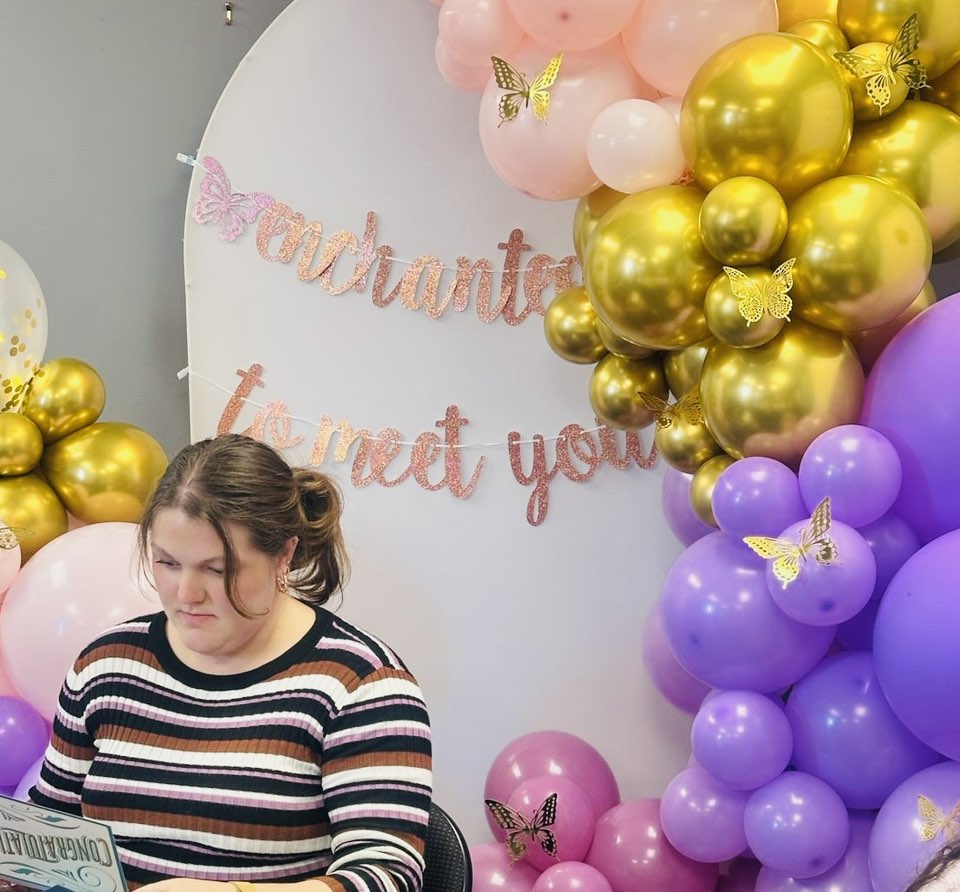 Celebrating our amazing coworker with a surprise baby shower!