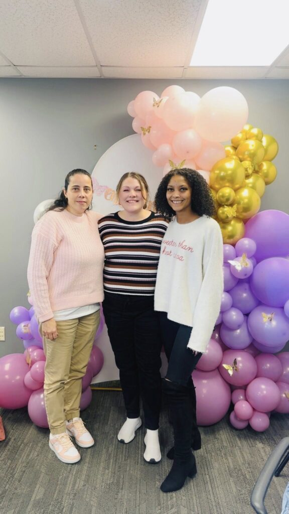 Celebrating our amazing coworker with a surprise baby shower!