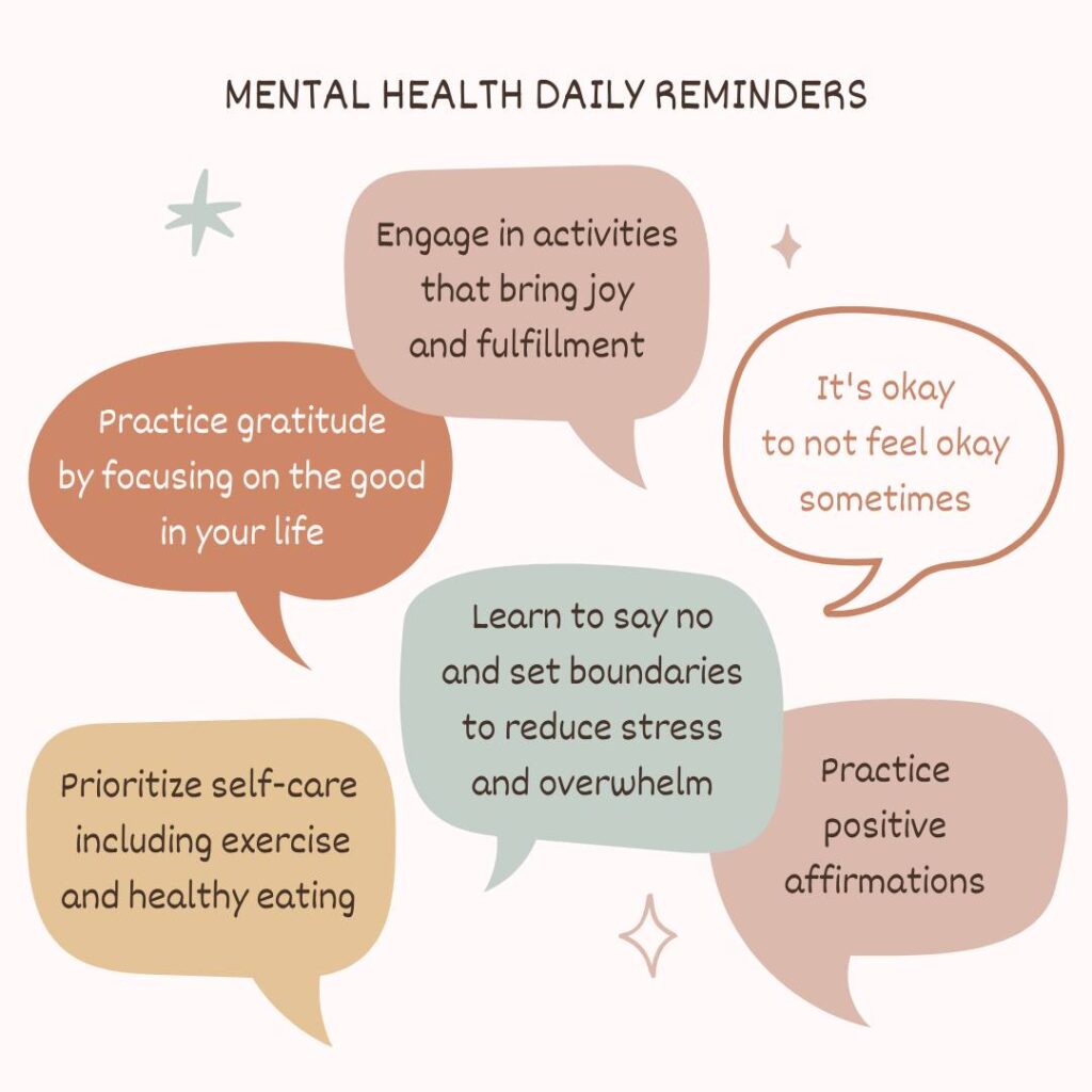 mental health daily reminders